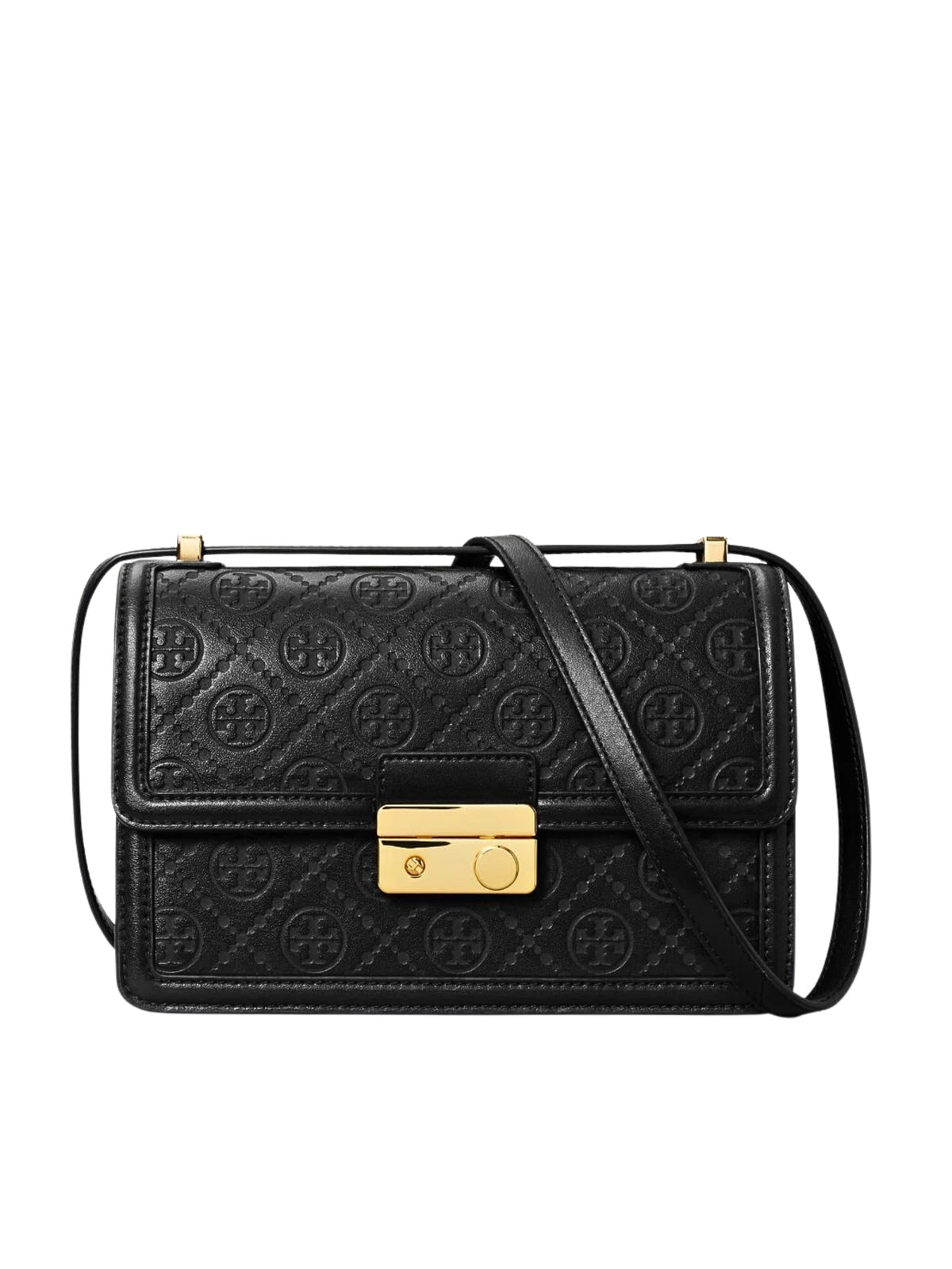 Tory-Burch-T-Monogram-Leather-Shoulder-Bag-Black