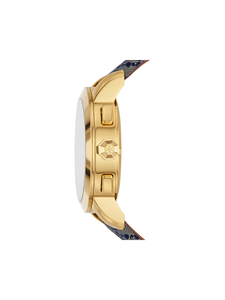 Tory-Burch-T-Monogram-NavyGold-Tone-Stainless-Steel-Watch