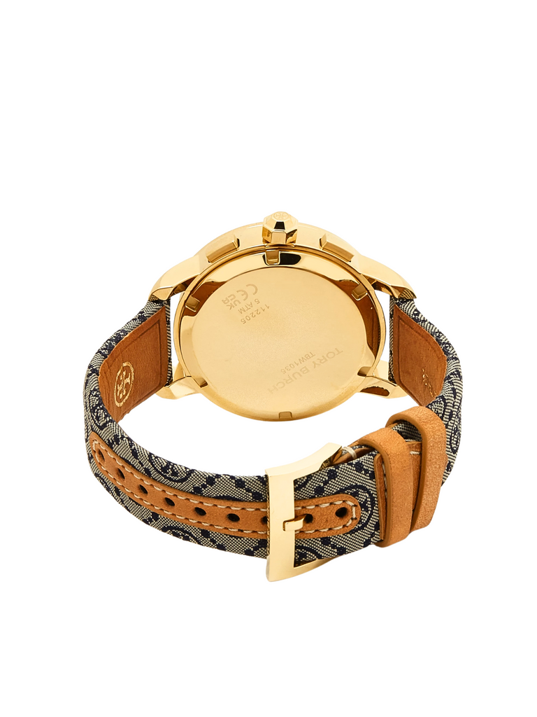 Tory-Burch-T-Monogram-NavyGold-Tone-Stainless-Steel-Watch