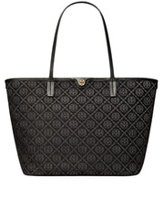 Tory-Burch-T-Monogram-Zip-Tote-Bag-Black