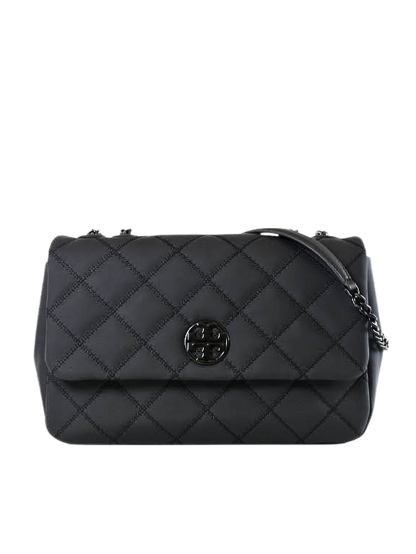 Tory Burch Willa Matte Shoulder Bag Black