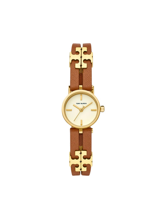Tory-Burch-Women-Gold-Tone-Logo-Brown-Leather-Watch