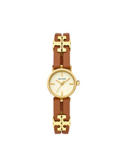 Tory-Burch-Women-Gold-Tone-Logo-Brown-Leather-Watch