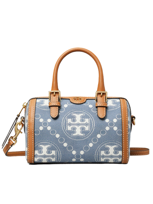 Tory-BurchT-Monogram-Denim-Petite-Barrel-Bag