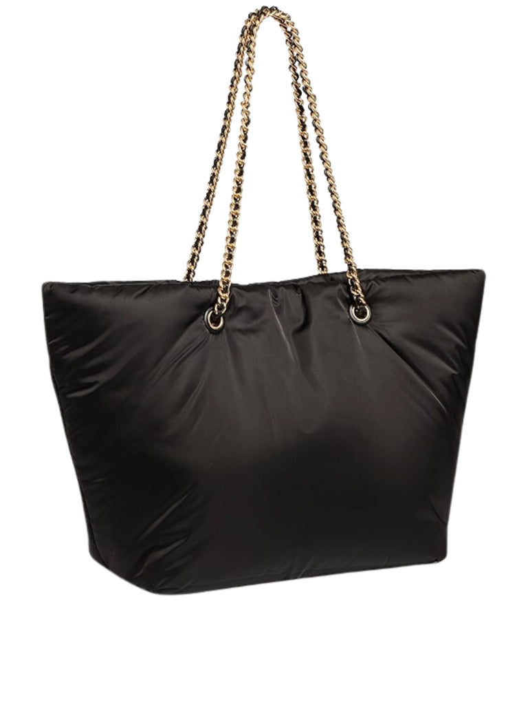 Tory-Ella-Burch-Puffy-Chain-Tote-Bag-Black