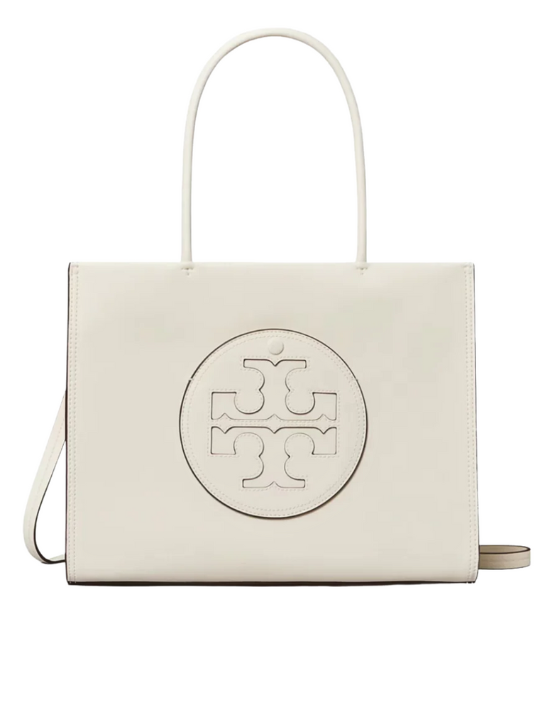 Tory Burch Ella Small Tote Bag Warm White