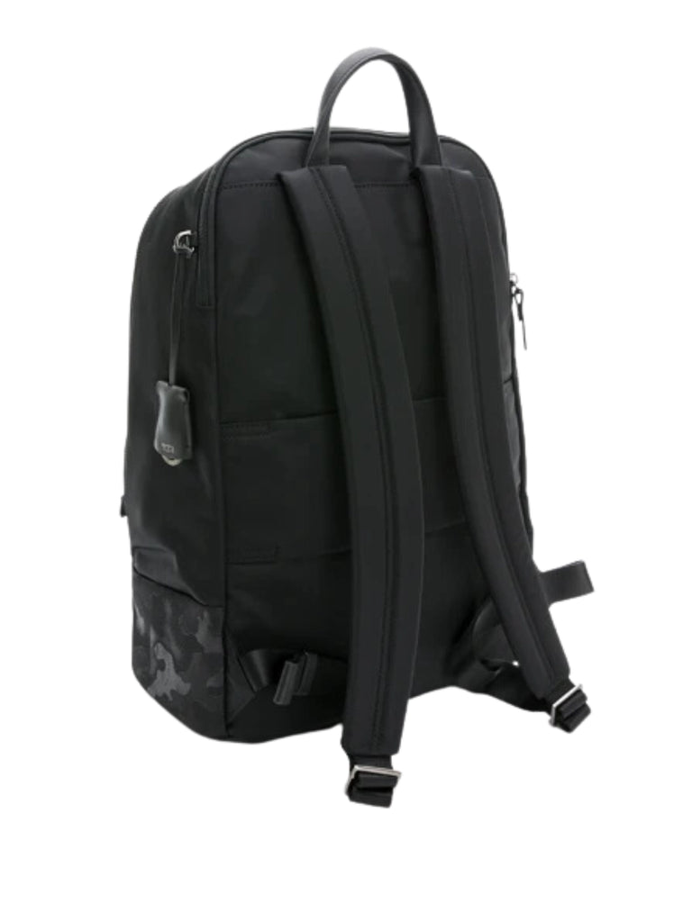 Tumi-McKinney-Black-Camo-Design-With-Silver-Hardwar-Backpack-Black