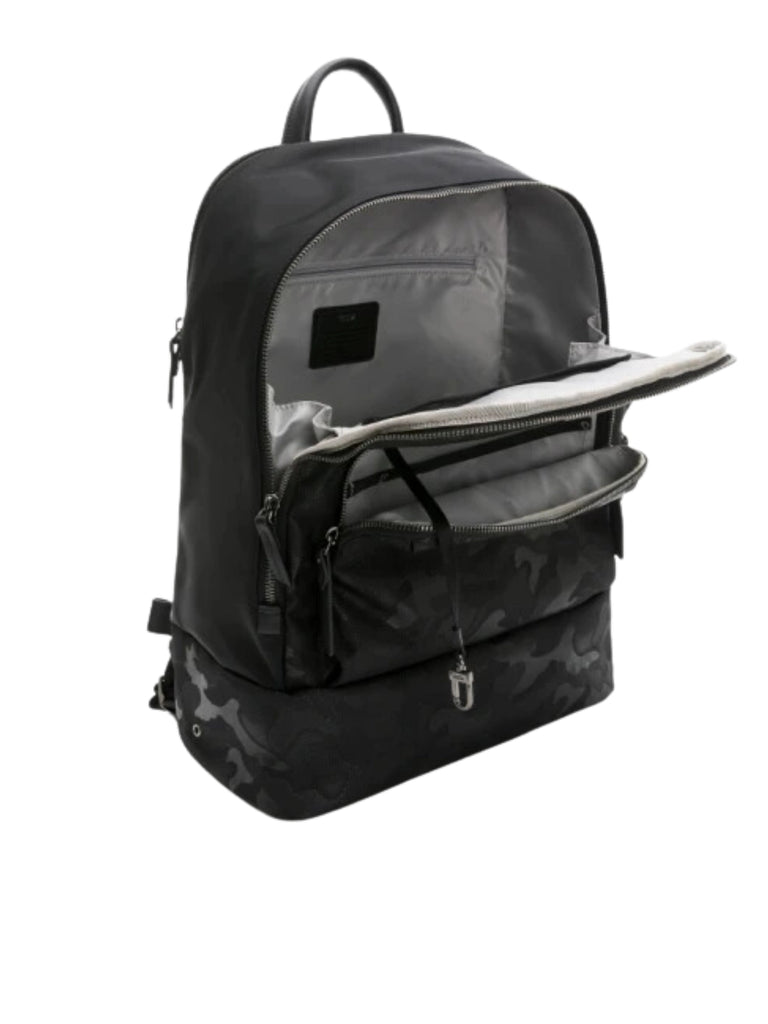 Tumi-McKinney-Black-Camo-Design-With-Silver-Hardwar-Backpack-Black