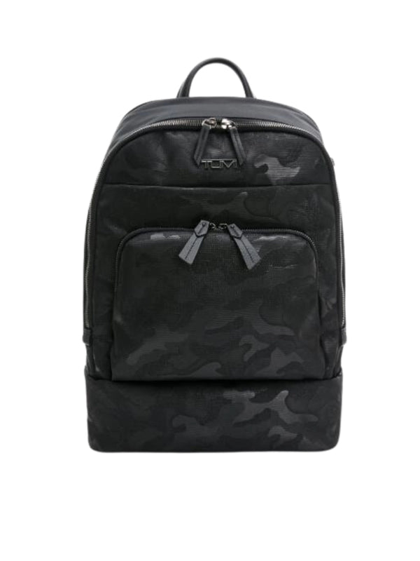 Tumi-McKinney-Black-Camo-Design-With-Silver-Hardwar-Backpack-Black