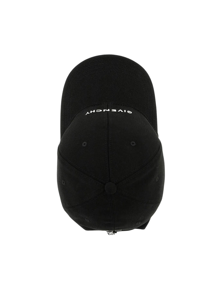 bagian-atas-Givenchy-Logo-Embroidered-Cotton-Blend-Basball-Cap-BlackWEBP