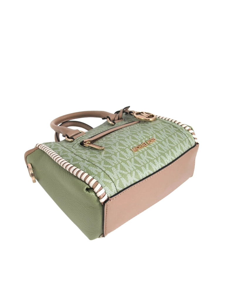 bagian-bawah-Michael-Kors-Carine-Extra-Small-Logo-Satchel-Light-Sage-MultiWEBP