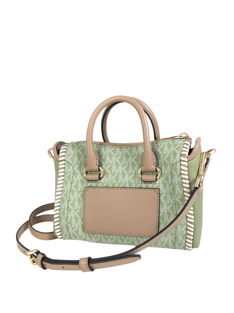 Michael Kors Carine Extra Small Logo Satchel Light Sage Multi Balilene