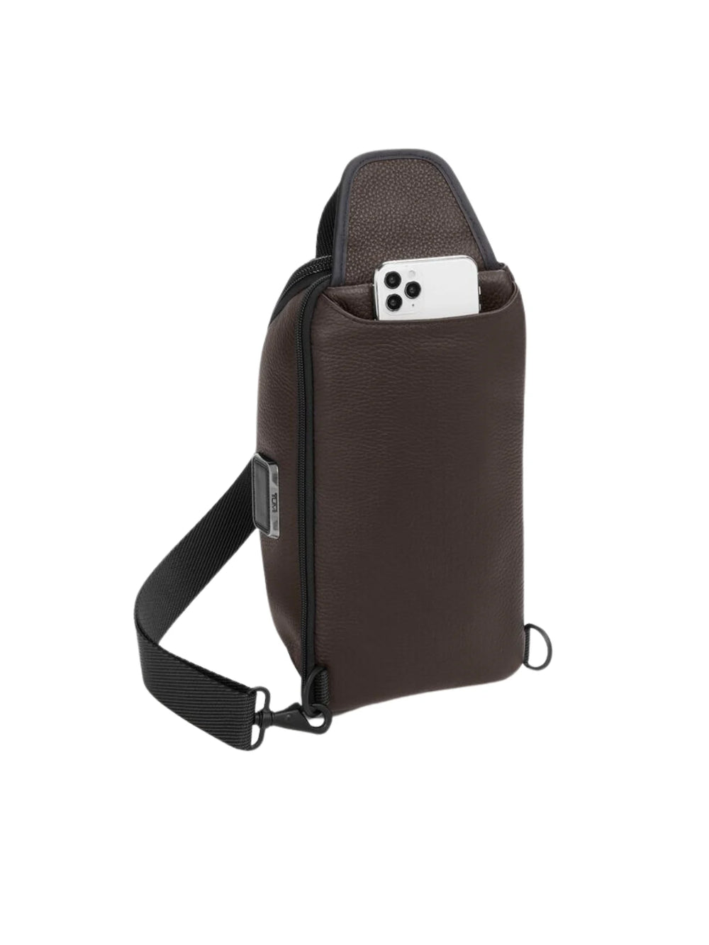 bagian-belakang-Tumi-Alpha-Bravo-Platoon-Leather-Sling-bag-Dark-Brown