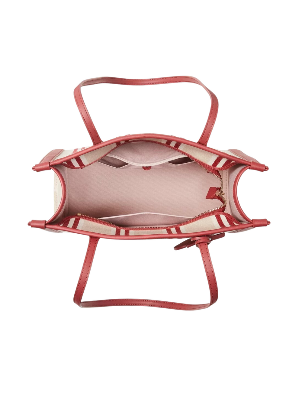 bagian-dalam-Kate-Spade-Market-Striped-Canvas-Medium-Tote-Bag-Red-Multi