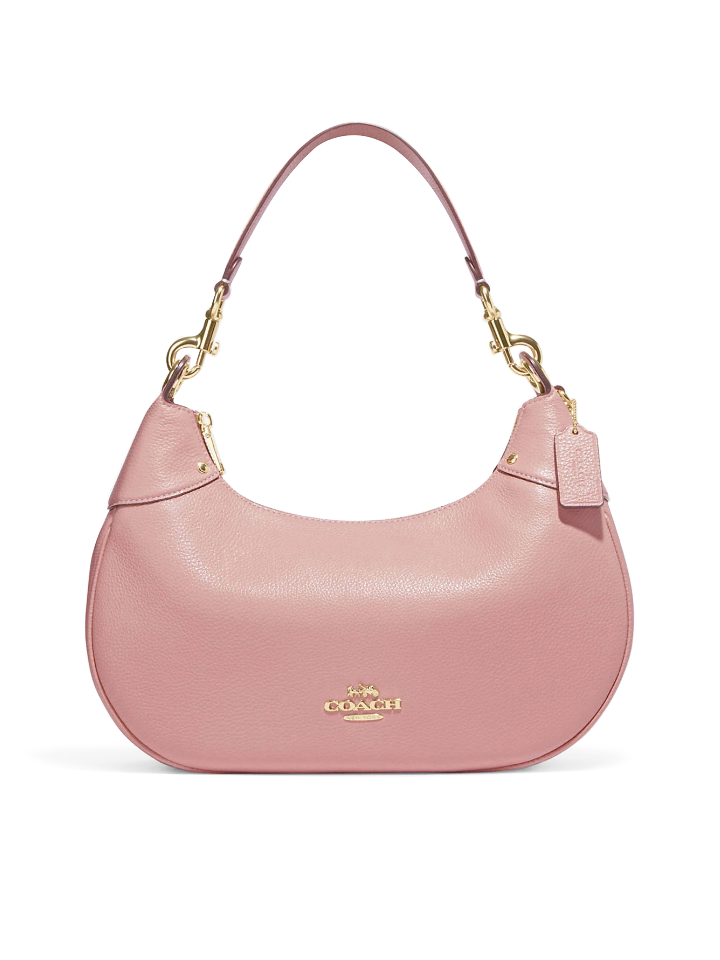 Coach pink 2025 hobo bag