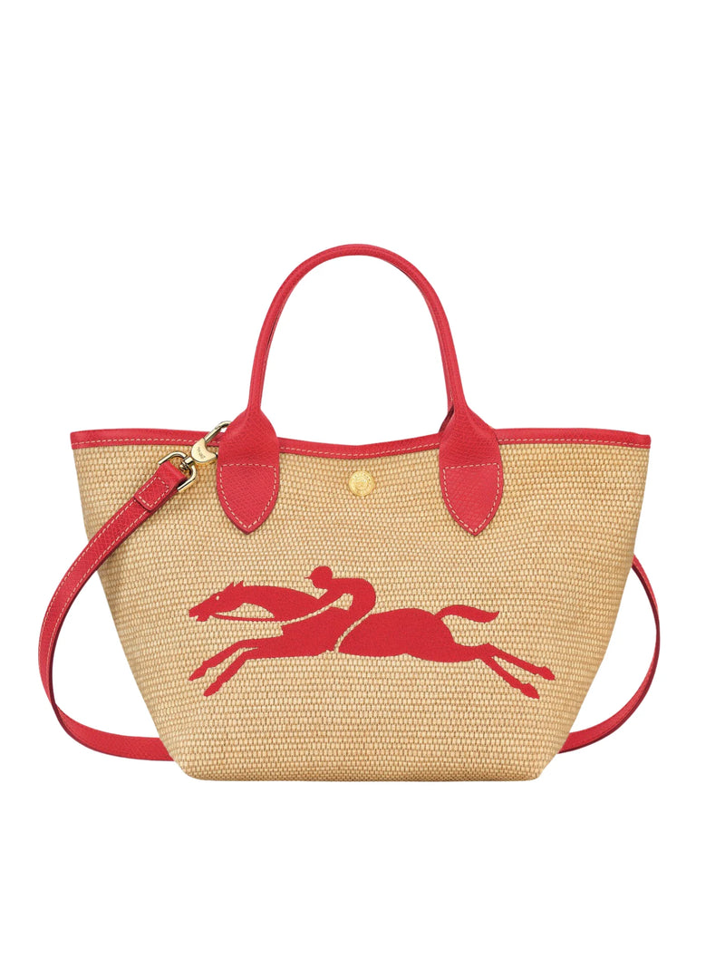 トートバッグ Longchamp Small Basket Bag Longchamp Le Pliage Panier Small Basket Bag Red – Balilene