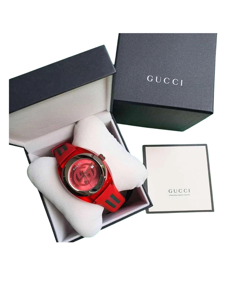 box-dial-Gucci-Sync-36MM-Stainless-Steel-Red-Rubber-Strap-WatchWEBP