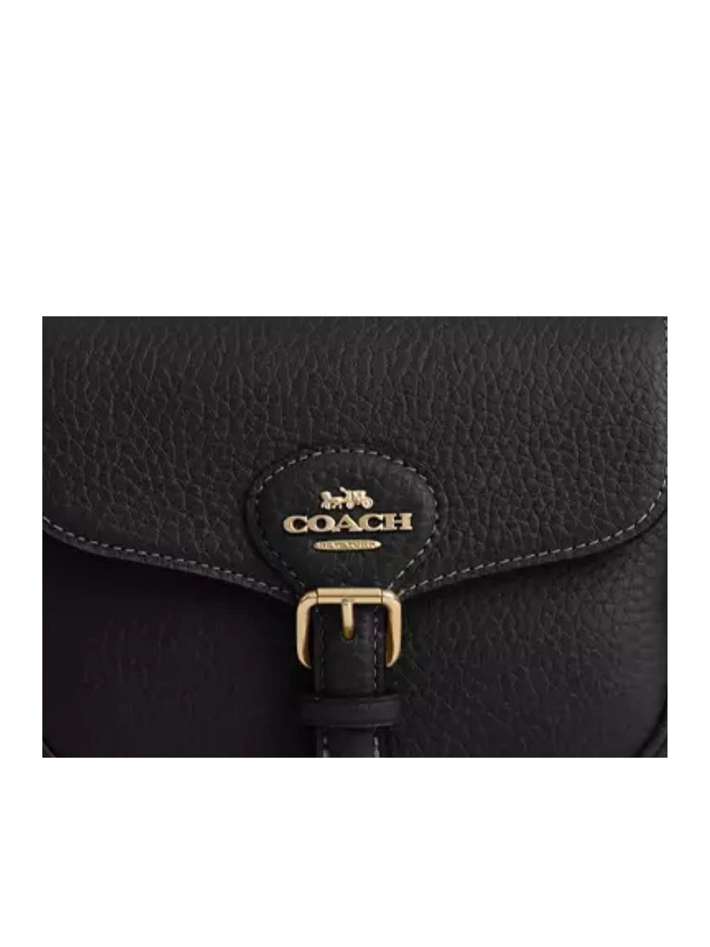 Coach Amelia Leather Small Saddle Black – Balilene Coach Amelia Leather Small Saddle Black – Balilene