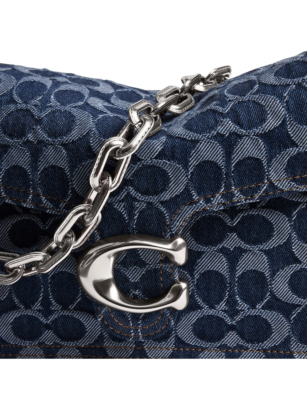 detail-Coach-Chain-Tabby-Shoulder-Bag-In-Signature-Denim-Deep-Blue-Multi