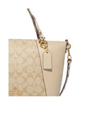 detail-Coach-Kacey-Satchel-in-Signature-Canvas-with-Snake-Embossed-Light-KhakiIvory-Multi