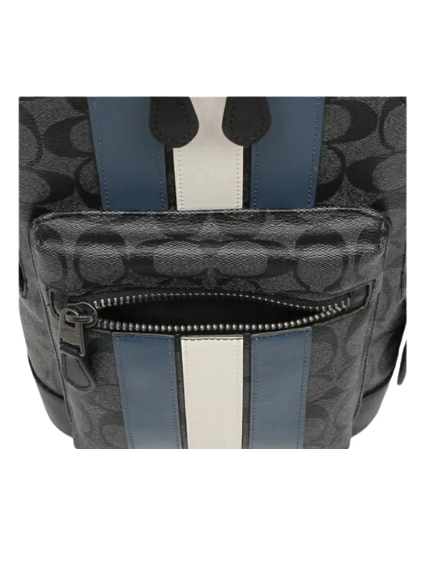 detail-Coach-West-Pack-In-Signature-Canvas-Varsity-Stripe-Charcoal-Denim-Chalk