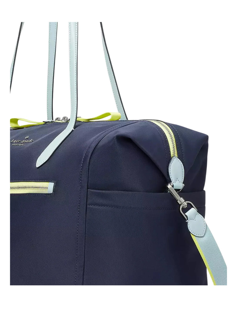 Kate Spade Blue Color Code Kate Spade Chelsea Nylon Weekender Bag Colorblock Blazer Blue – Balilene