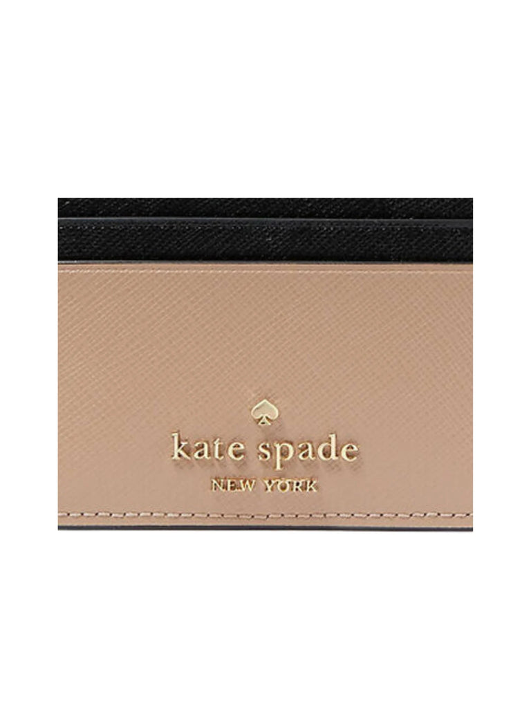 detail-Kate-Spade-Madison-Saffiano-Leather-Small-Colorblock-Card-Case-Toasted-Hazelnut