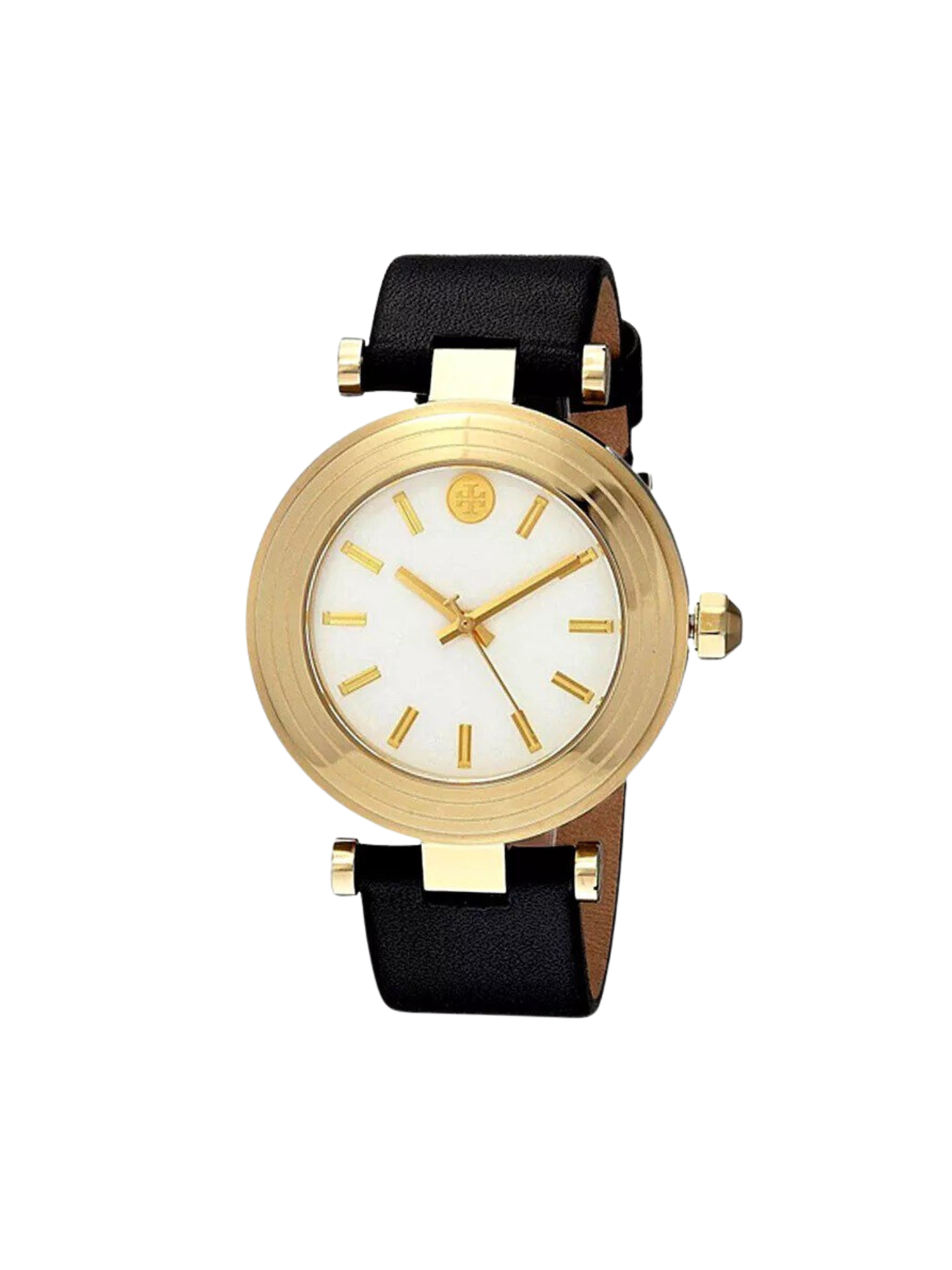detail-Tory-Burch-Classic-T-Ivory-Dial-Black-Leather-Strap-Watch_1