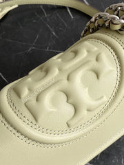 Tory Burch Fleming Small Convertible Shoulder Bag Olive Sprig