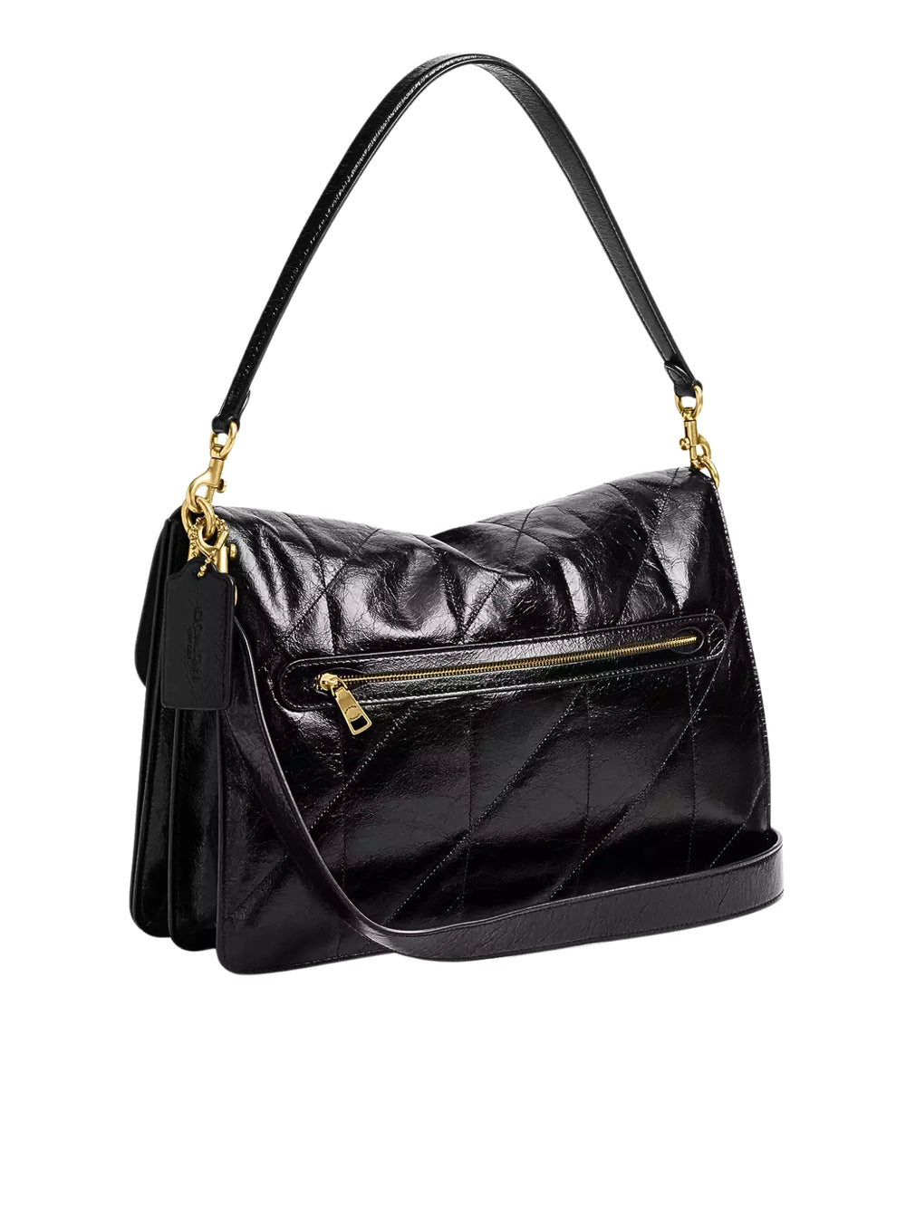 detail-belakang-Coach-Chain-Tabby-Shoulder-Bag-35-With-Quilting-Black