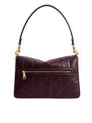 detail-belakang-Coach-Chain-Tabby-Shoulder-Bag-With-Quilting-Black-Currant