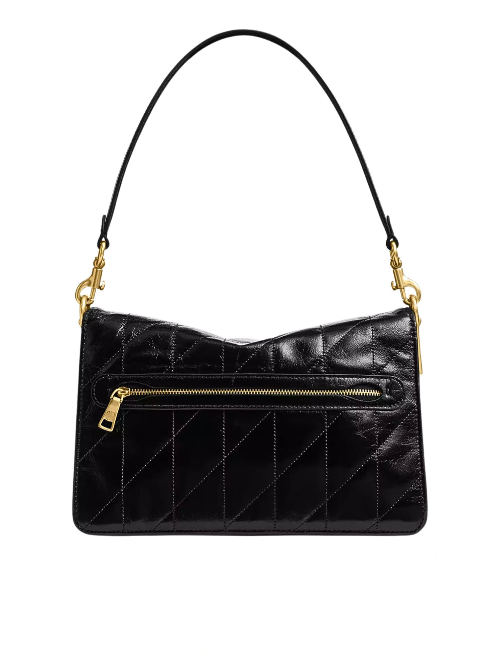 detail-belakang-Coach-Chain-Tabby-Shoulder-Bag-With-Quilting-Black