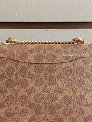 detail-belakang-Coach-Klare-Crossbody-Bag-In-Signature-Canvas-With-Rose-Print-Tan-Multi-balilene