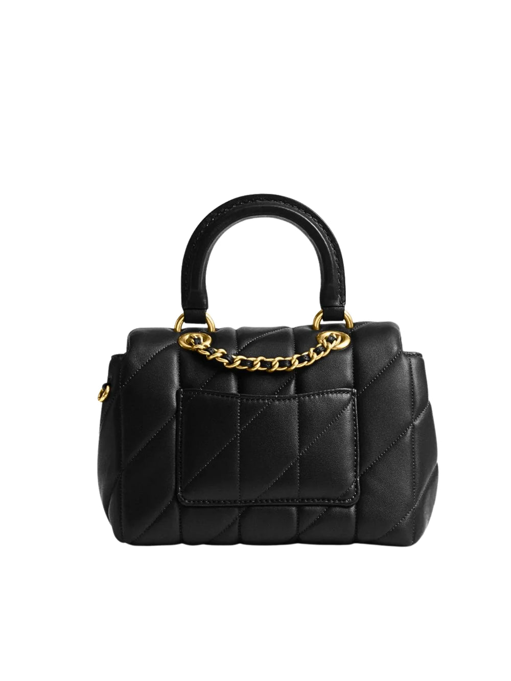 detail-belakang-Coach-Tabby-Top-Handle-Bag-With-Quilting-Black
