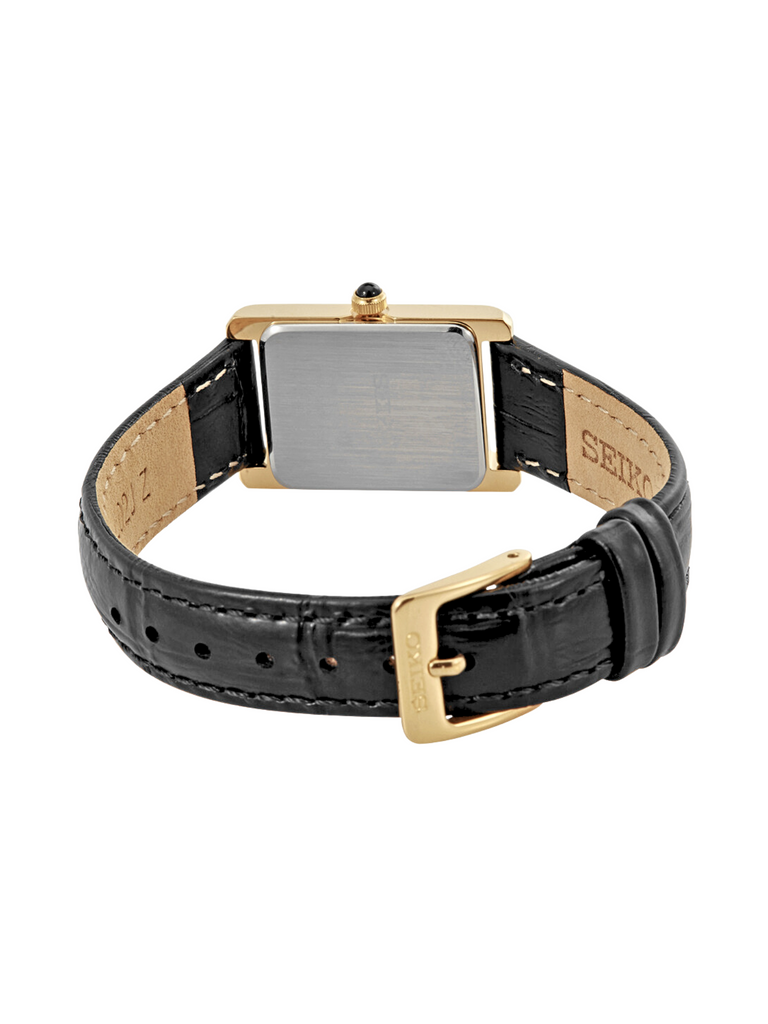 detail-belalang-Seiko-SWR108P1-Classic-Women-Quartz-Leather-Strap-Watch-Gold-Black