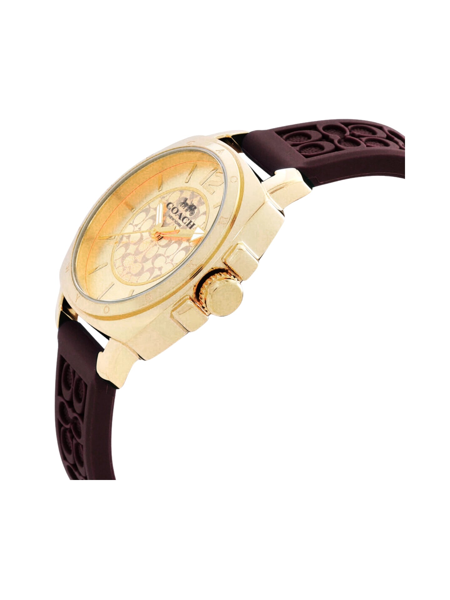 detail-case-Coach-Signature-Embossed-Boyfriend-Rubber-Strap-Burgundy-Gold-Dial-14504178