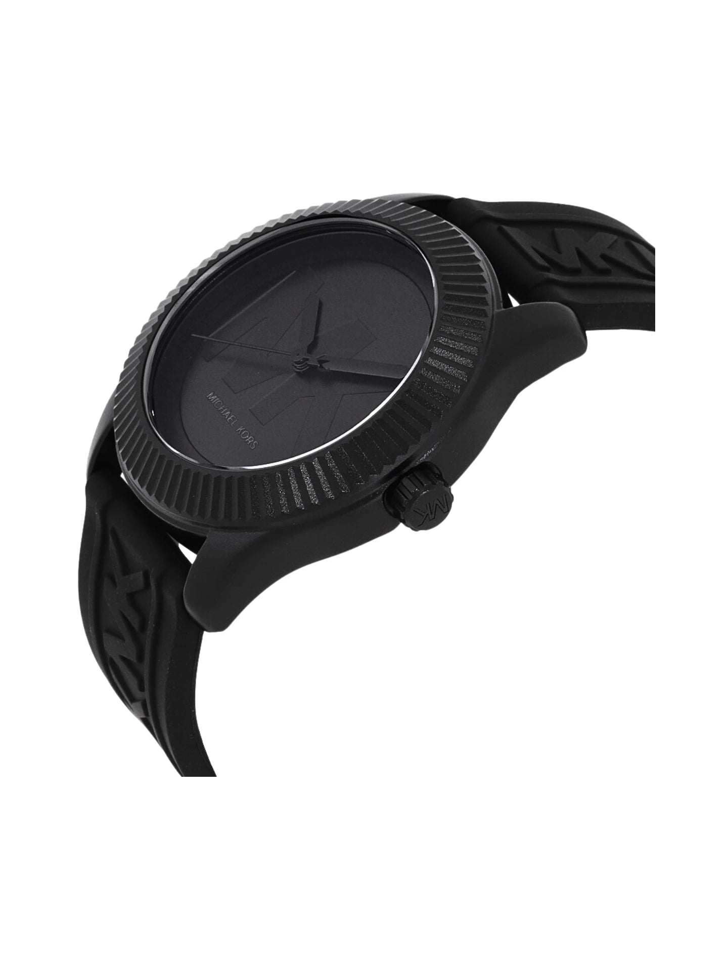 detail-case-Michael-Kors-Maddye-Black-Tone-And-Silicone-Watch
