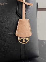 detail-charm-Tory-Burch-Perry-Small-Triple-Compartment-Tote-Bag-Black-balilene