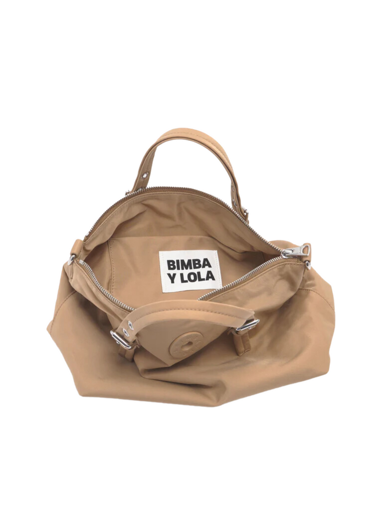 detail-dalam-Bimba-Y-Lola-Medium-Tan-Nylon-Tote-Bag