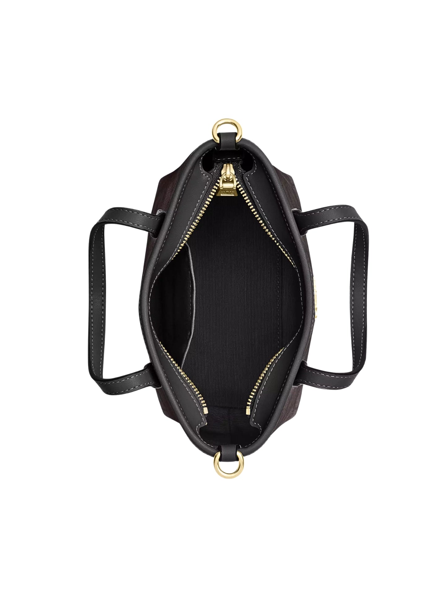 detail-dalam-Coach-City-Mini-Tote-Bag-In-Signature-Canvas-Walnut-Black