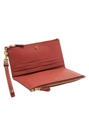 detail-dalam-Coach-Double-Zip-Wallet-Signature-Canvas-Tan-Rust