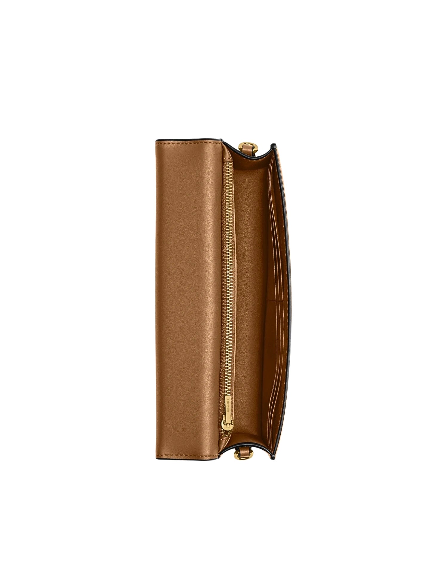 detail-dalam-Coach-Evie-Essential-Long-Wallet-With-Chain-Honey-Brown