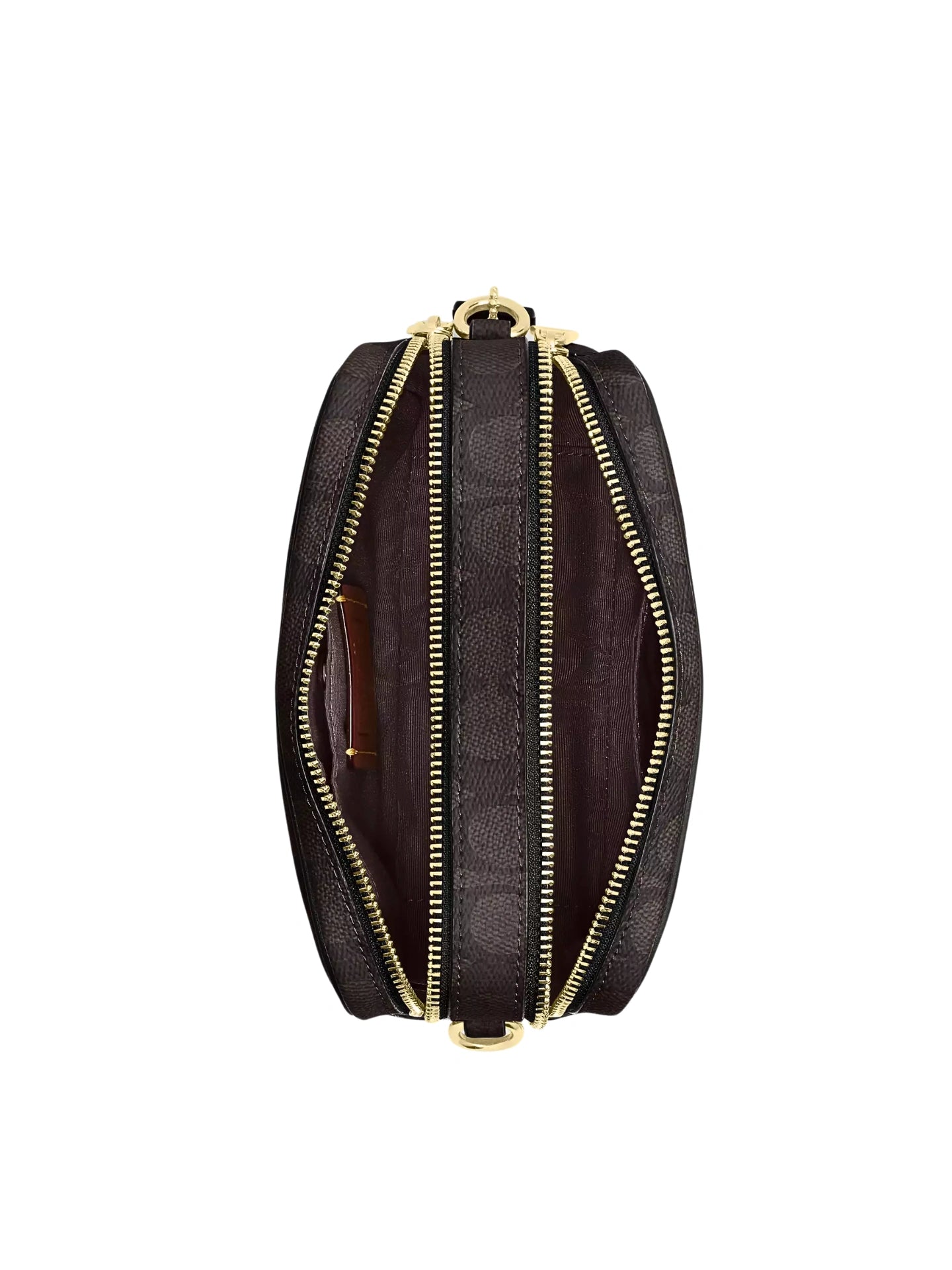 detail-dalam-Coach-Mini-Carey-Crossbody-Bag-In-Signature-Canvas-Walnut-Black