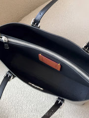 detail-dalam-Coach-Mollie-Tote-Bag-25-Crocodile-Embossed-Black-balilene