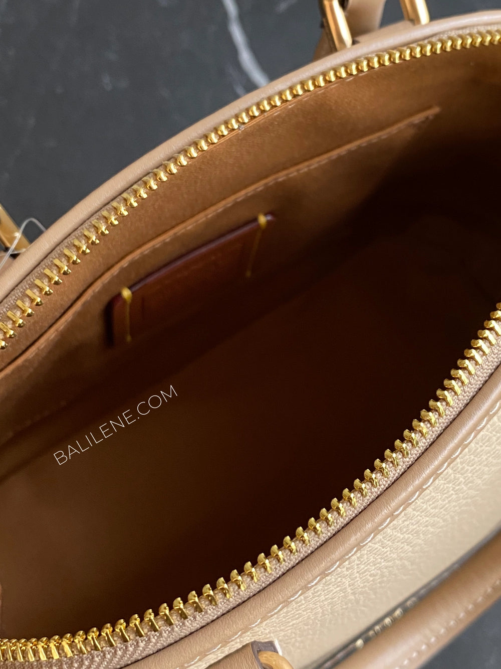 detail-dalam-Coach-Sabrina-Satchel-Bag-In-Colorblock-Ivory-Taupe-balilene