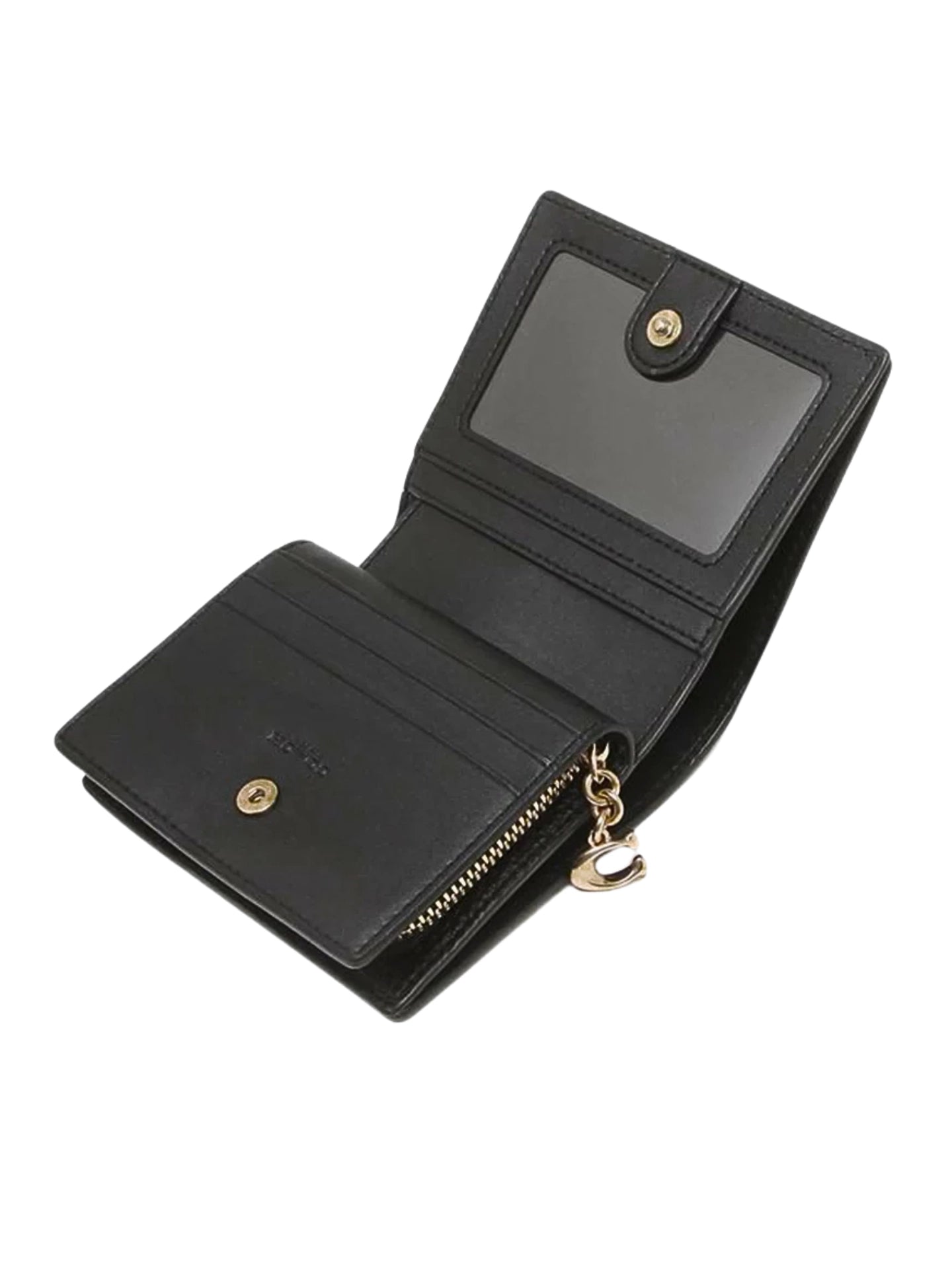 detail-dalam-Coach-Snap-Wallet-Pebble-Leather-Black