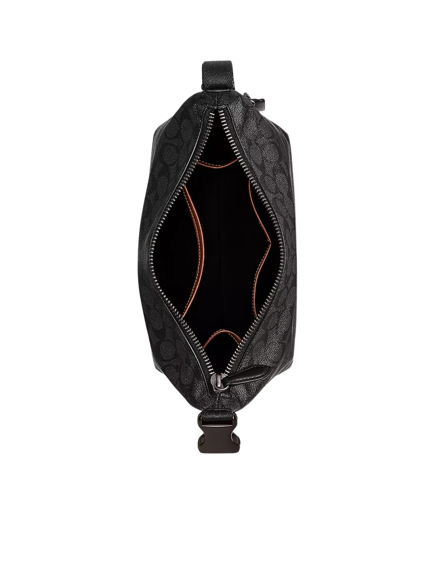 Coach Travel Kit With Speedclip In Signature Canvas Charcoal