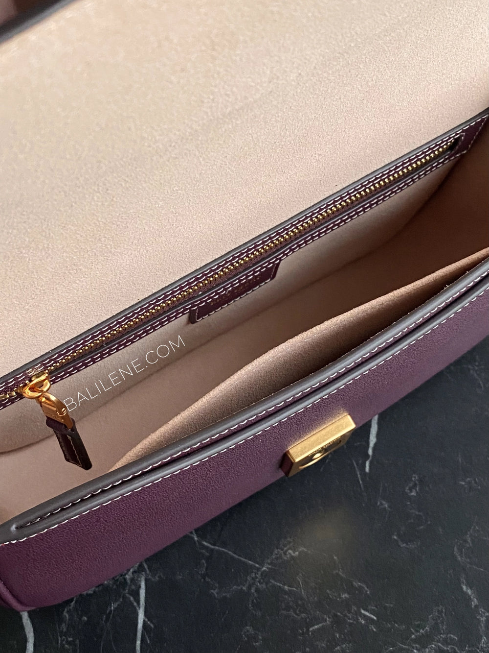 detail-dalam-Kate-Spade-Katy-Medium-Convertible-Shoulder-Bag-Deep-Chery-balilene