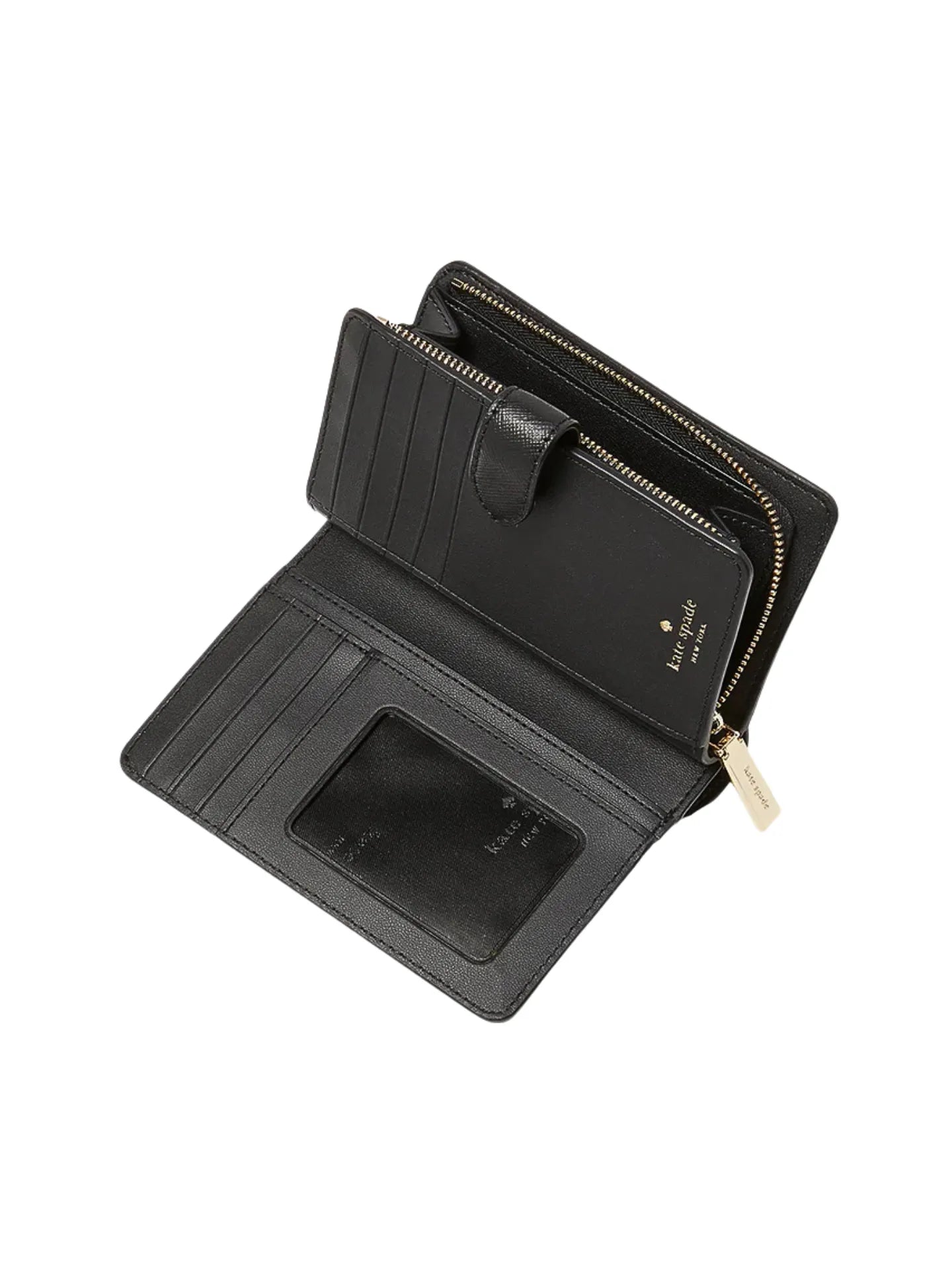 detail-dalam-Kate-Spade-Madison-Medium-Compact-Bifold-Wallet-Black