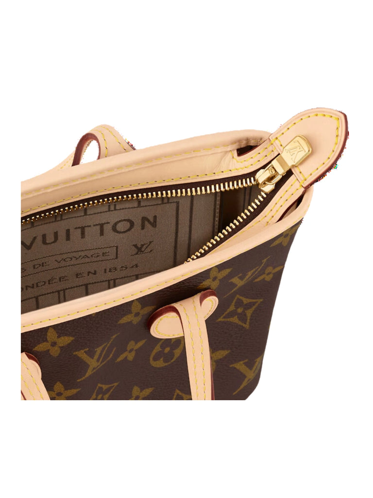 detail-dalam-Louis-Vuitton-Neverfull-BB-Monogram-Strap-Beige